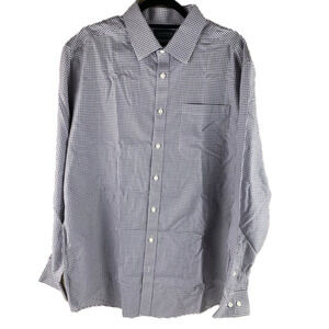 DENVER Hayes grey/pink check button up shirt